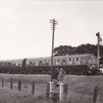 Train from Witham approaching Maldon East
